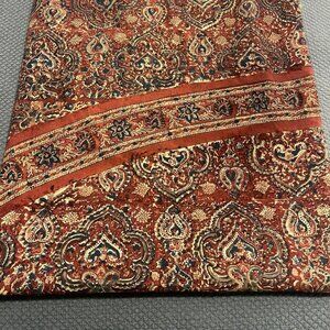 Vintage Block Printed Kalamkari Indian Cloth Fabric Textile Cotton